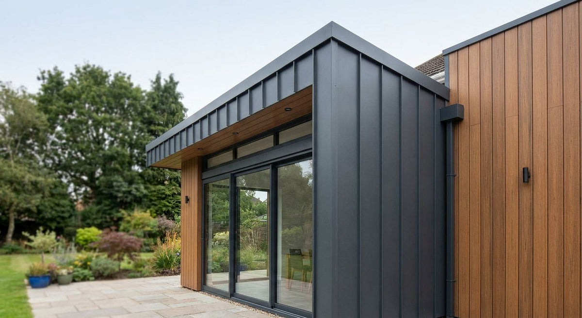 Exterior cladding for extensions