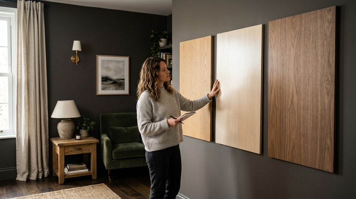 How to choose wall panel colour for low-light rooms