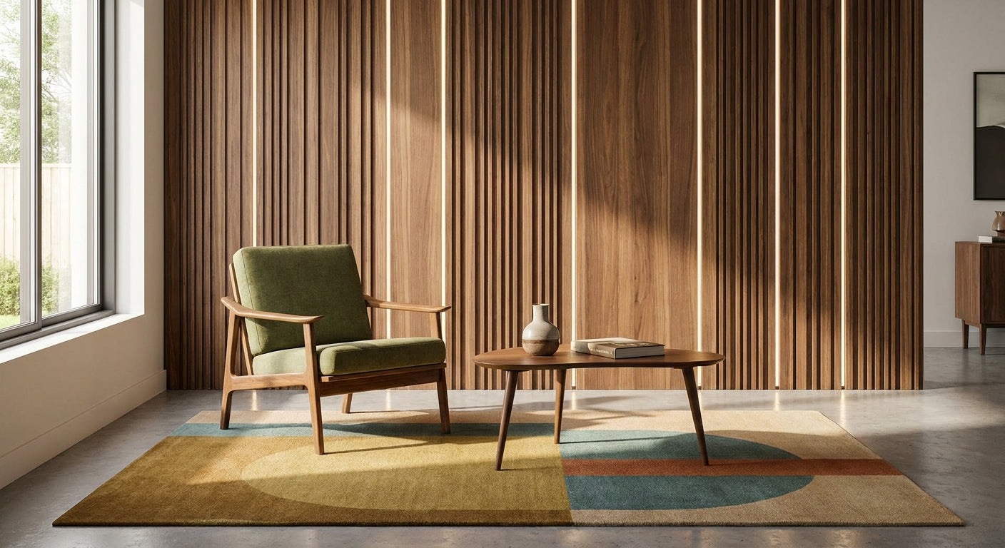 Best wood wall panels for a mid-century modern interior