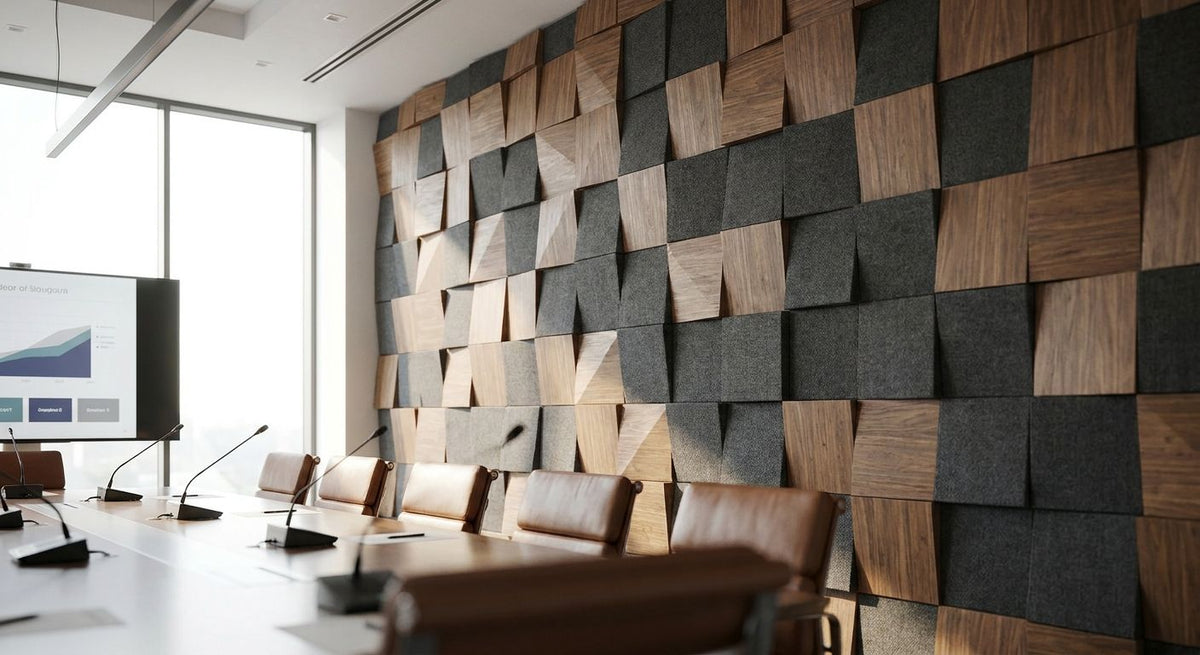 How to design an acoustic feature wall for a boardroom