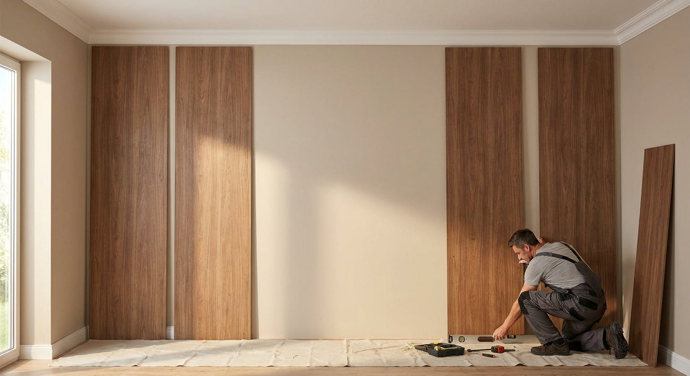 240 x 60 cm wall panels for standard ceiling heights