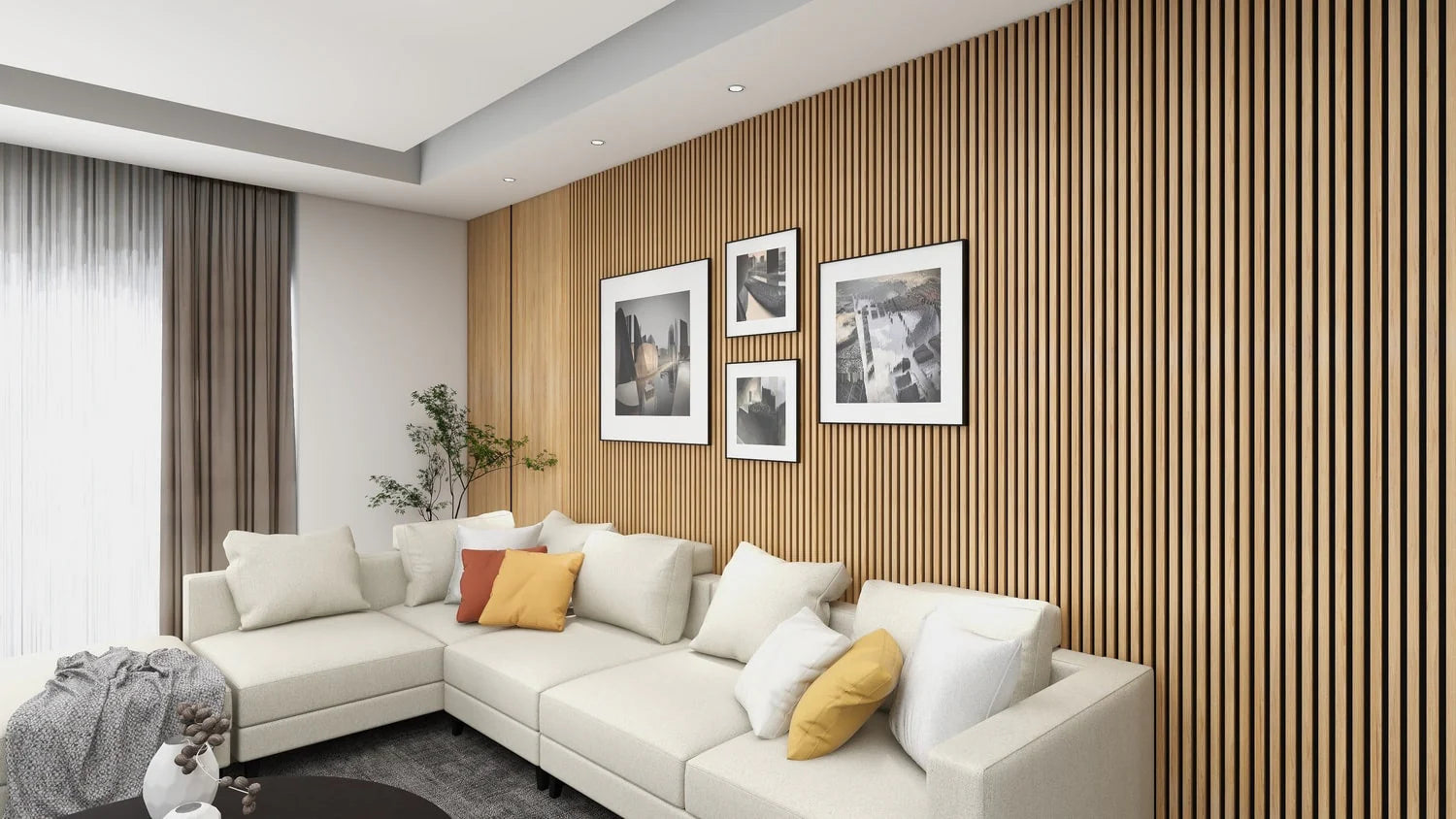 Natural Oak ceiling panels