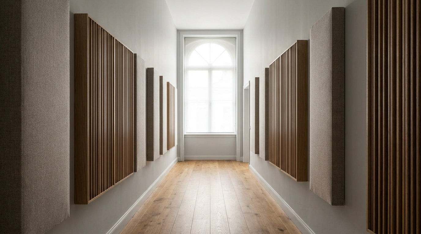 Best acoustic panels for reducing echo in a tall hallway