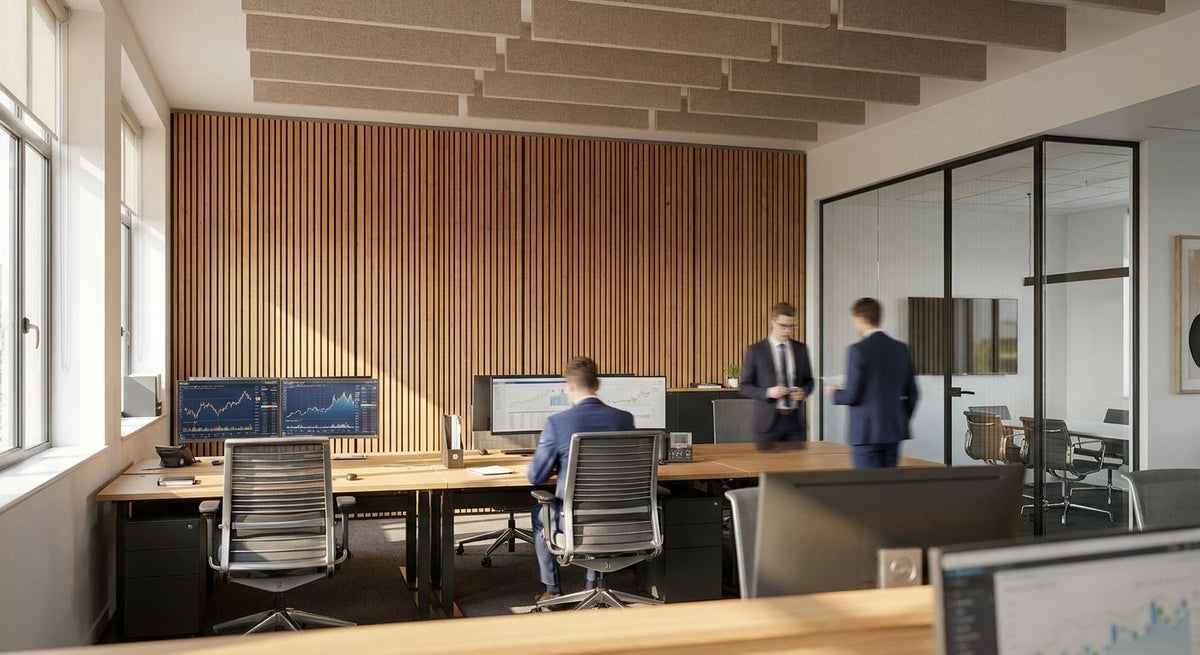Acoustic wood panels for accountancy firm offices