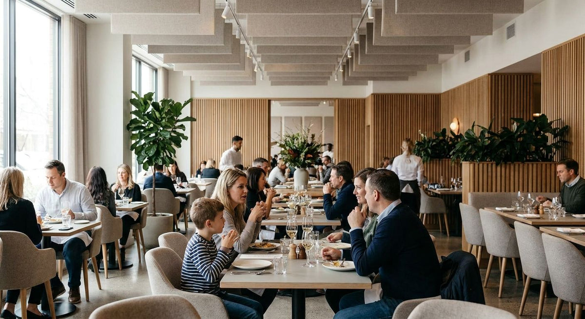 How to reduce noise in a busy restaurant dining room