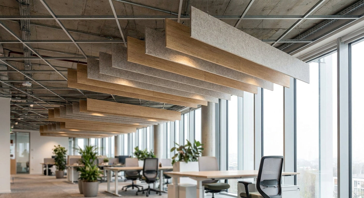 Acoustic ceiling rafts for suspended ceiling soundproofing