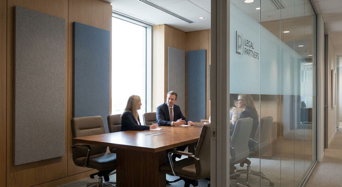 Acoustic panels for legal offices