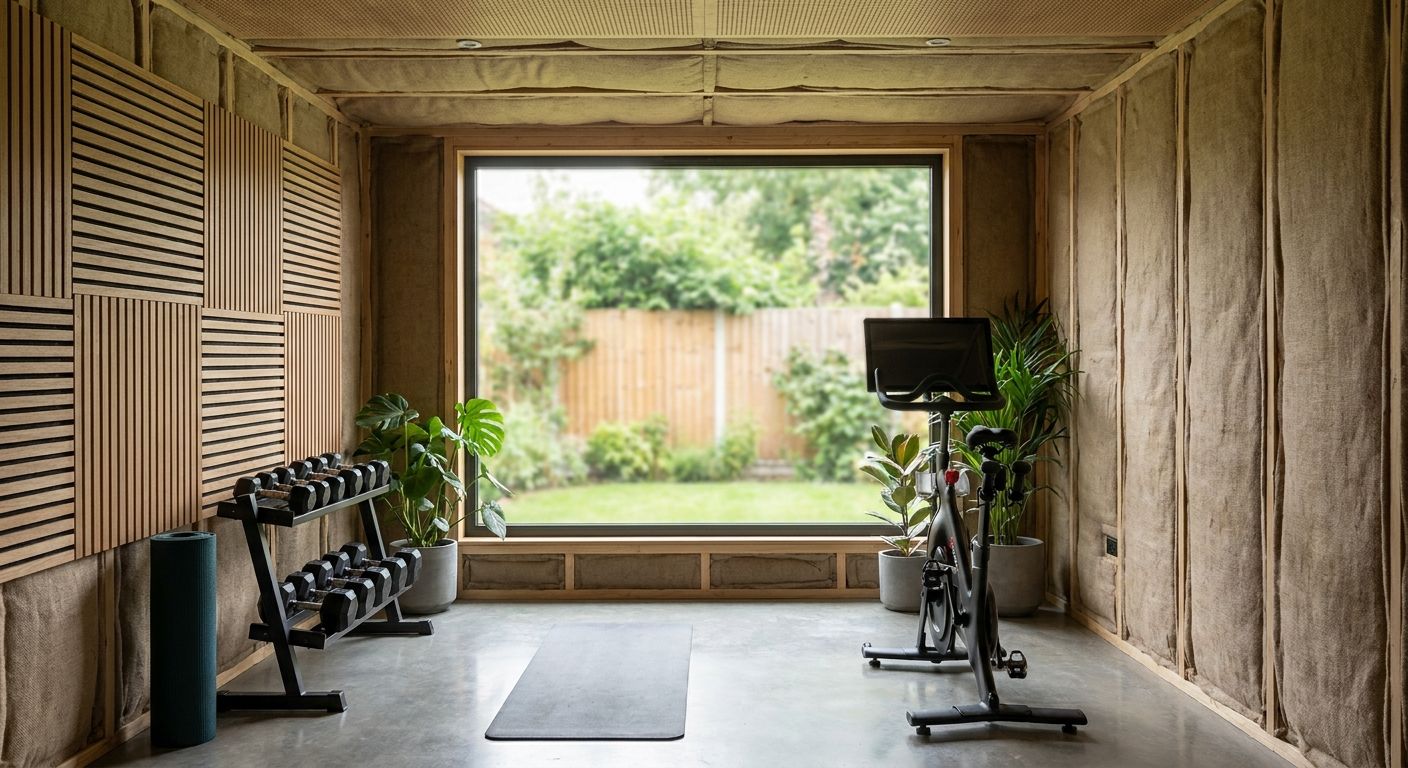 How to soundproof a garden room home gym