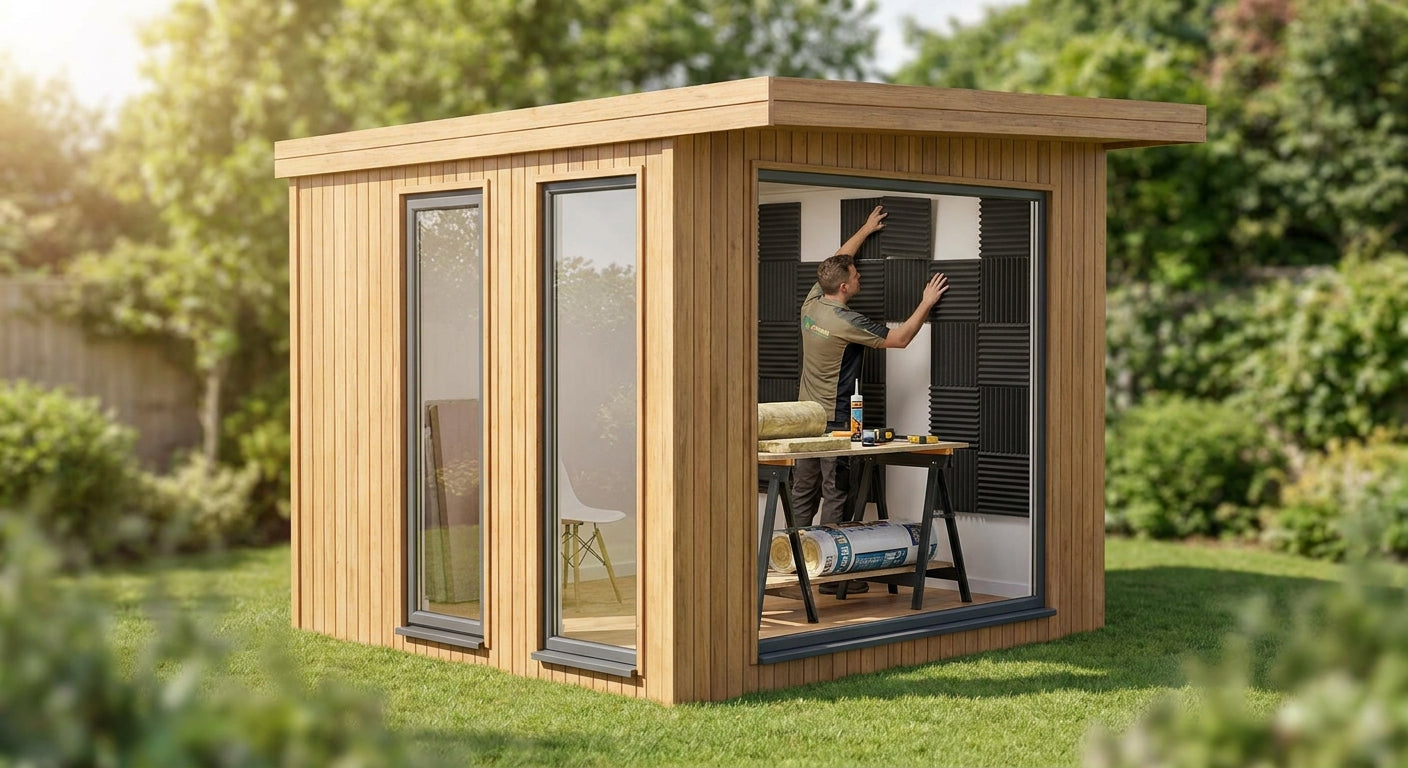 How to soundproof a garden office pod