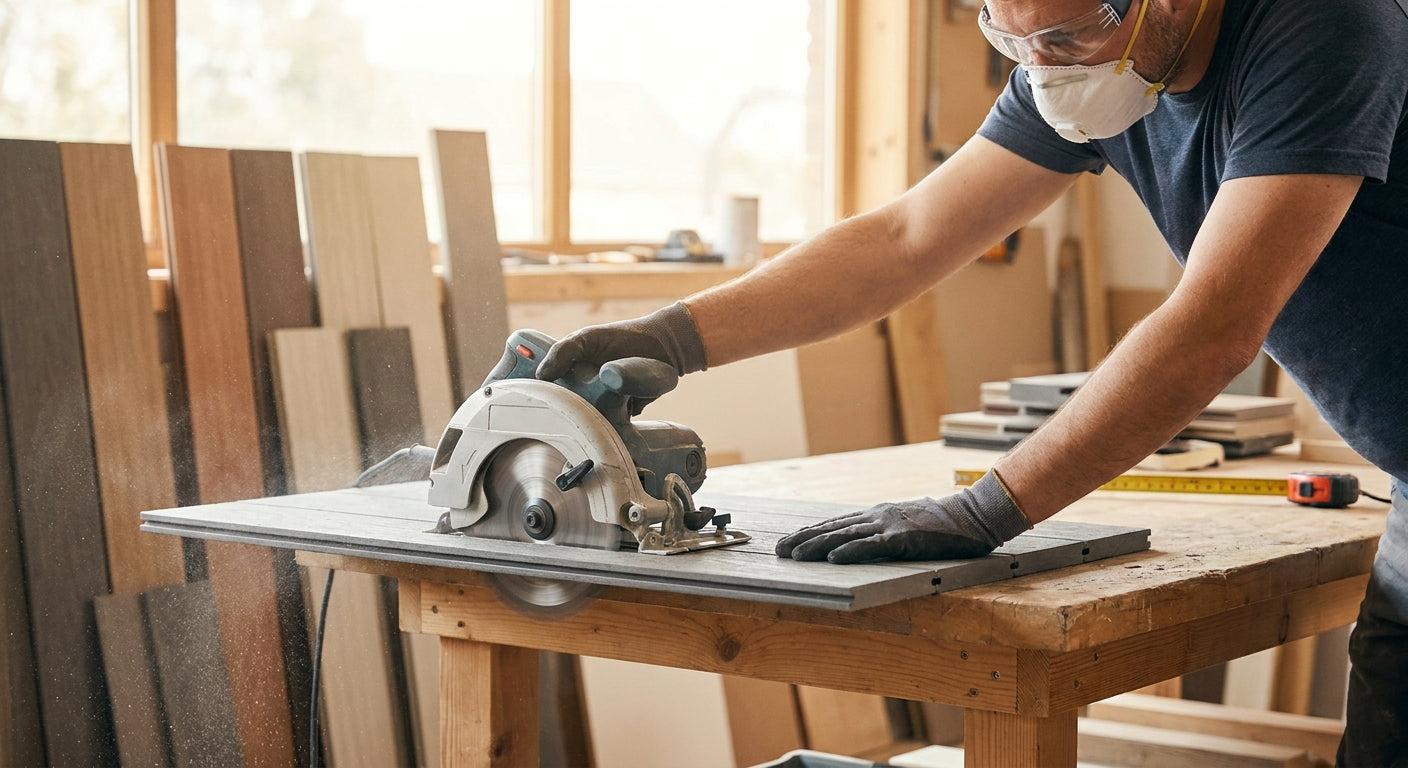 How to cut composite cladding panels to size