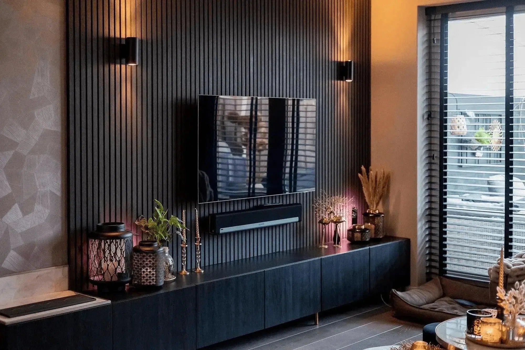 Three Special Wall Panels: Raining Night, Dreams & Forest