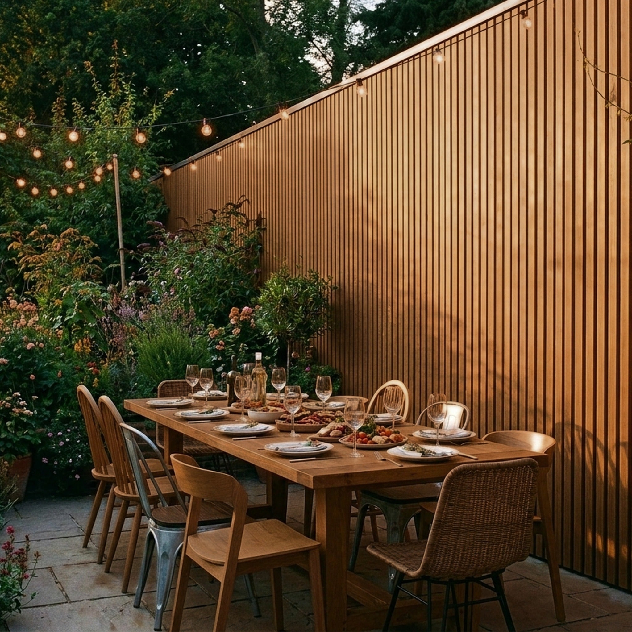 Exterior Wall Cladding Panel Oak 290CM | Garden | 3D Wood Grain