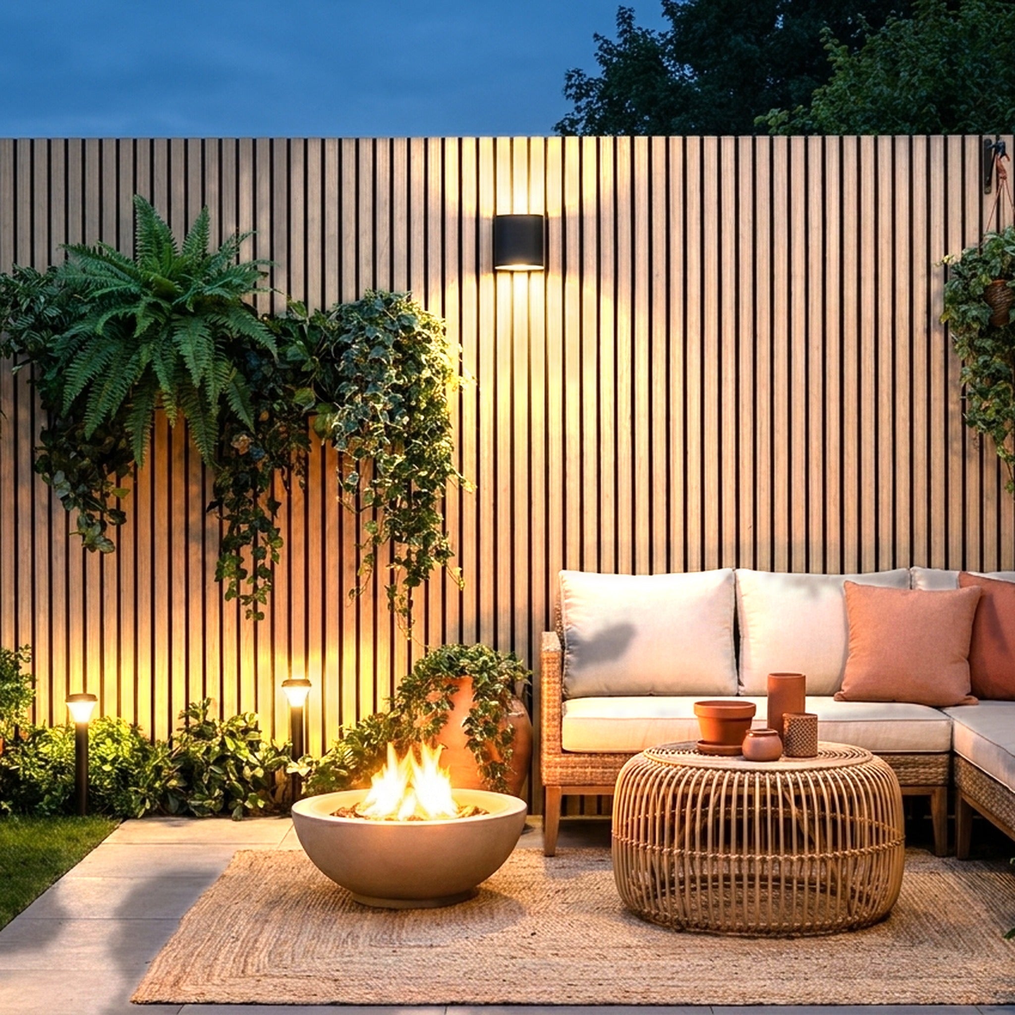 Exterior Wall Cladding Panel Birch 290CM | Garden | 3D Wood Grain