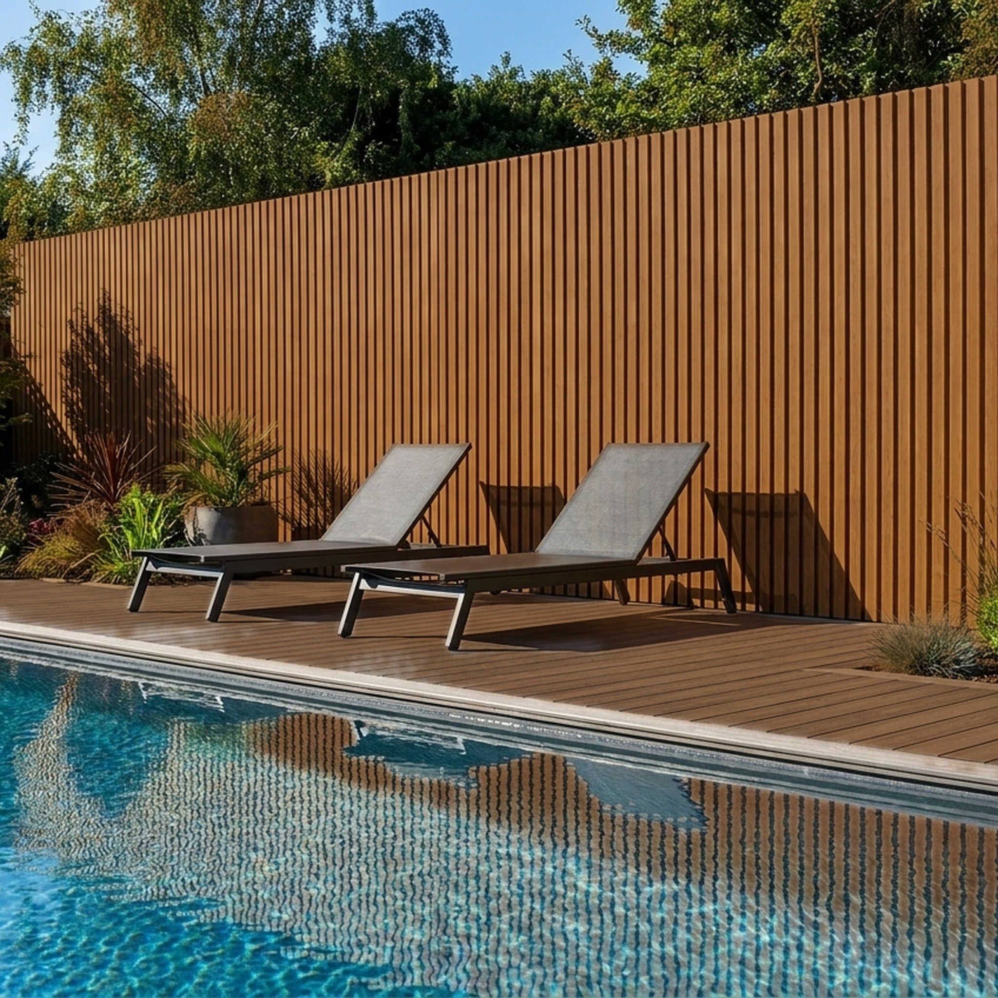 Exterior Wall Cladding Panel Oak 290CM | Garden | 3D Wood Grain