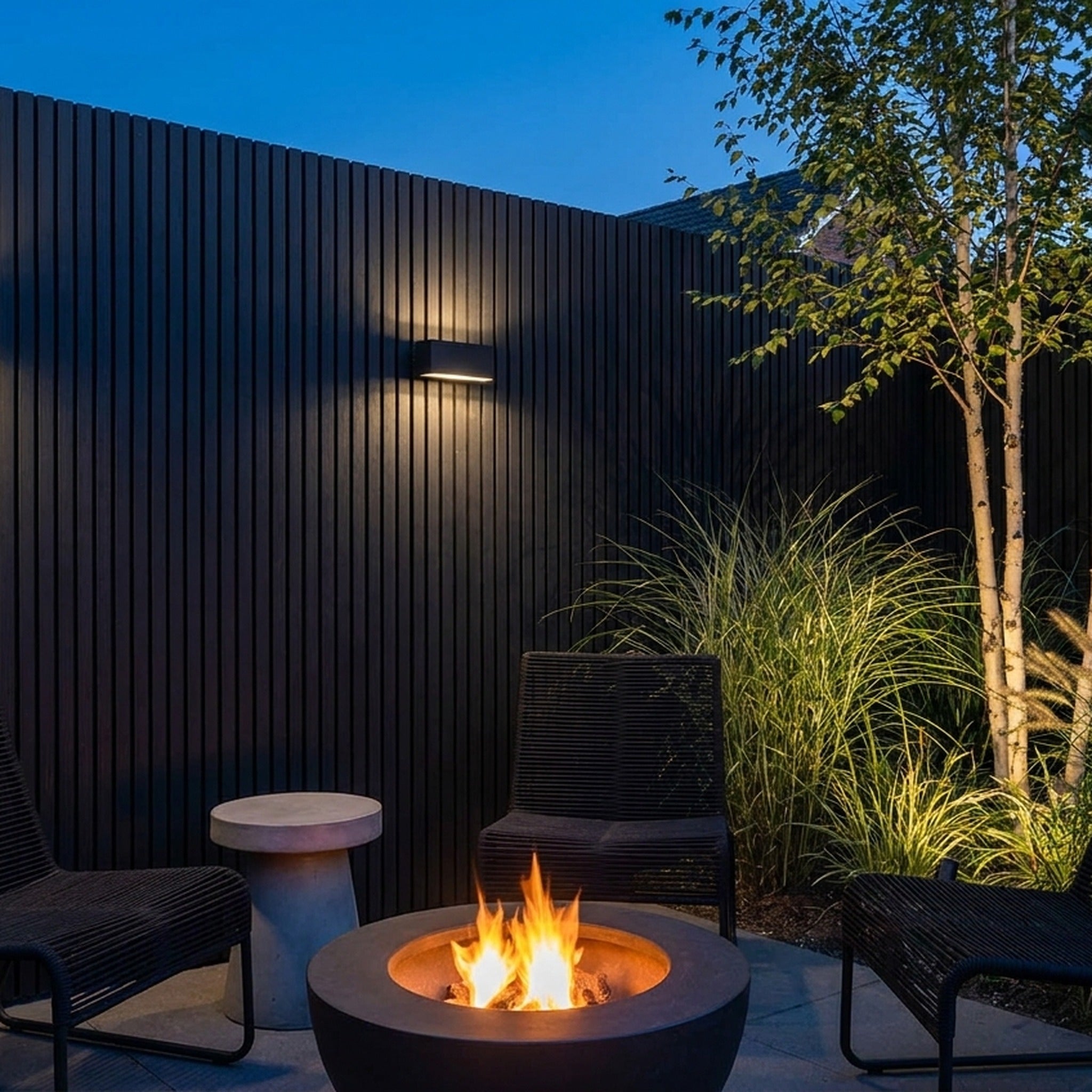 Exterior Wall Cladding Panel Black 290CM | Garden | 3D Wood Grain