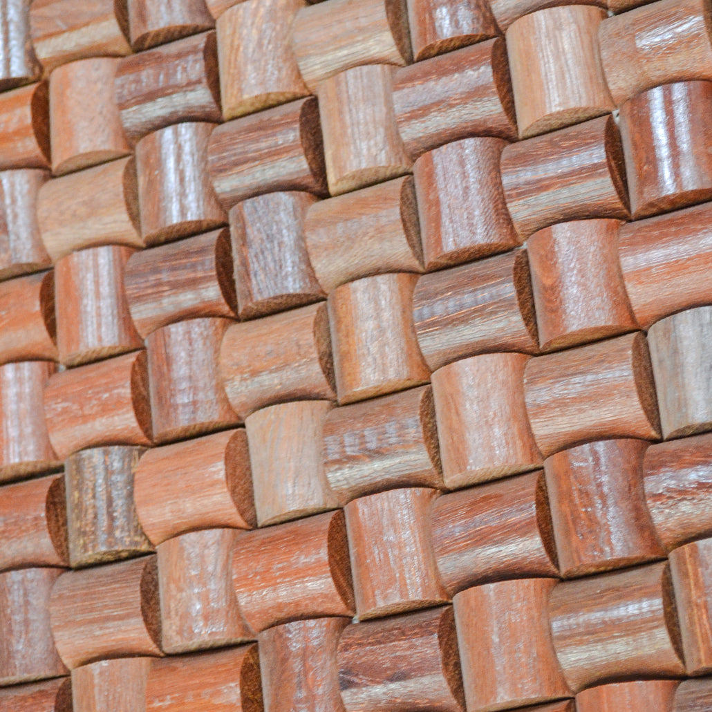 Arisauro 3D Wood Wall Panel | 30×30 cm | Real Wood