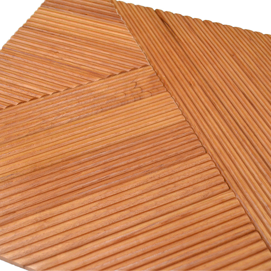 Xilan 3D Wood Wall Panel | 40×40 cm | Real Wood