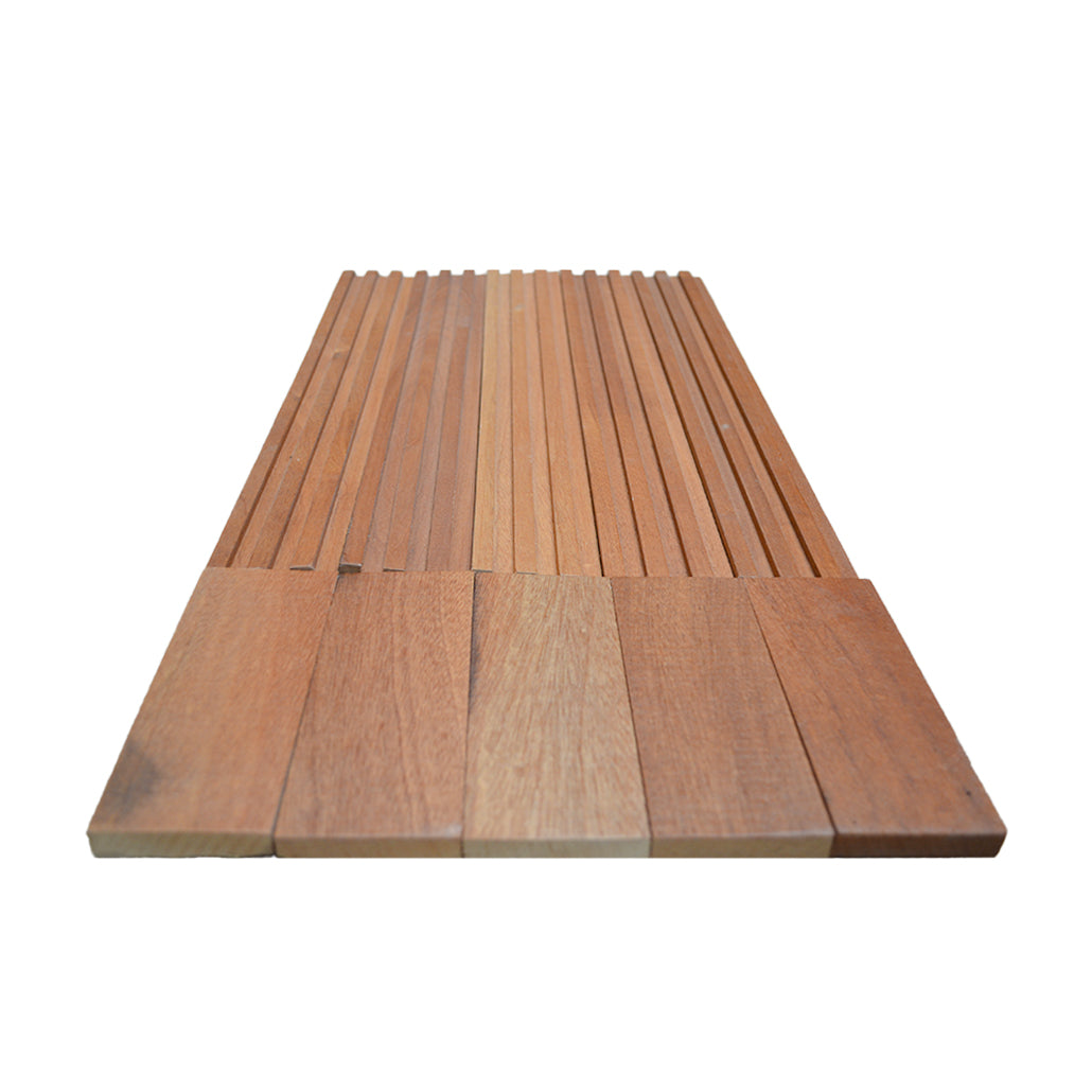 Silk Rosewood 3D Wood Wall Panel | 30×60 cm | Real Wood