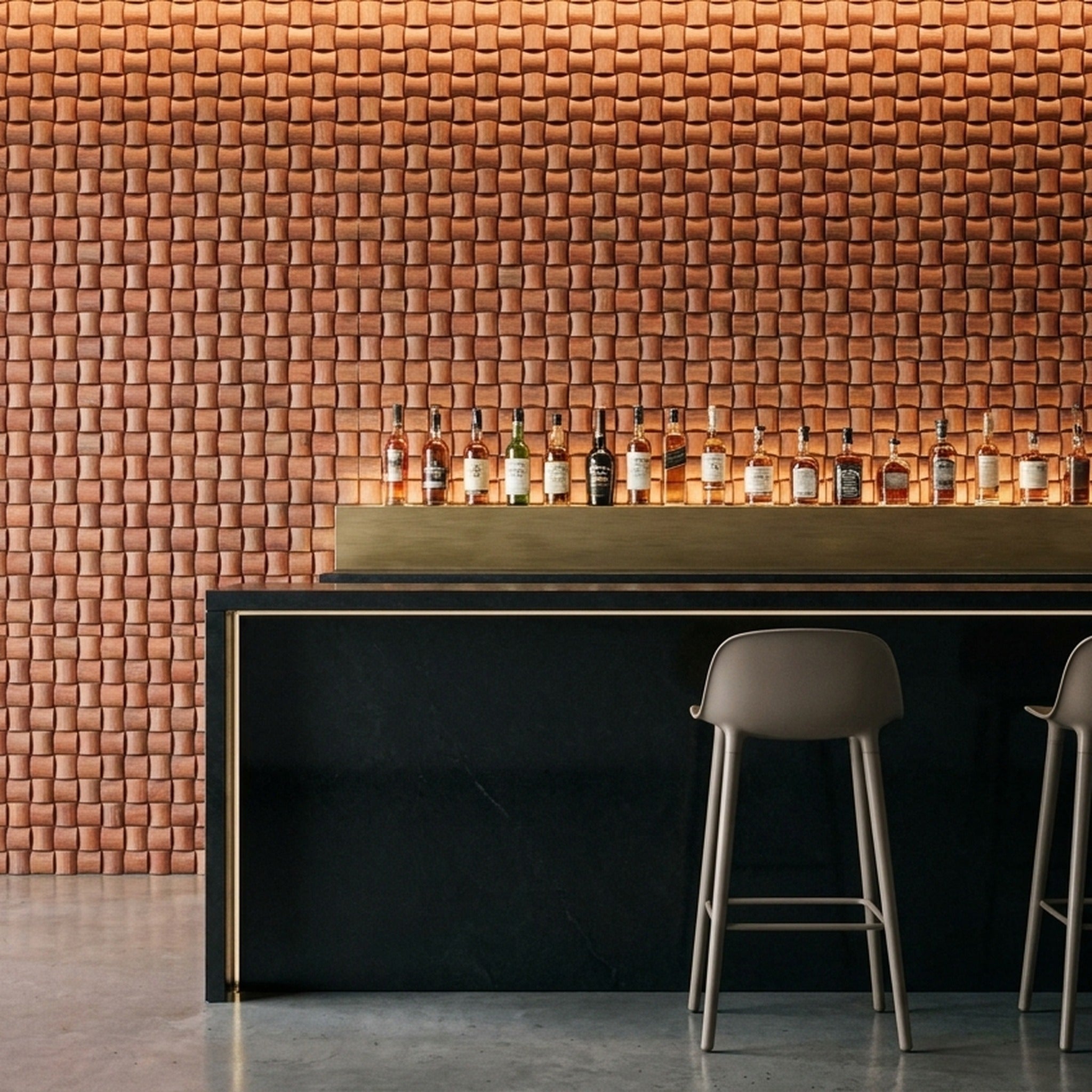 Arisauro 3D Wood Wall Panel | 30×30 cm | Real Wood