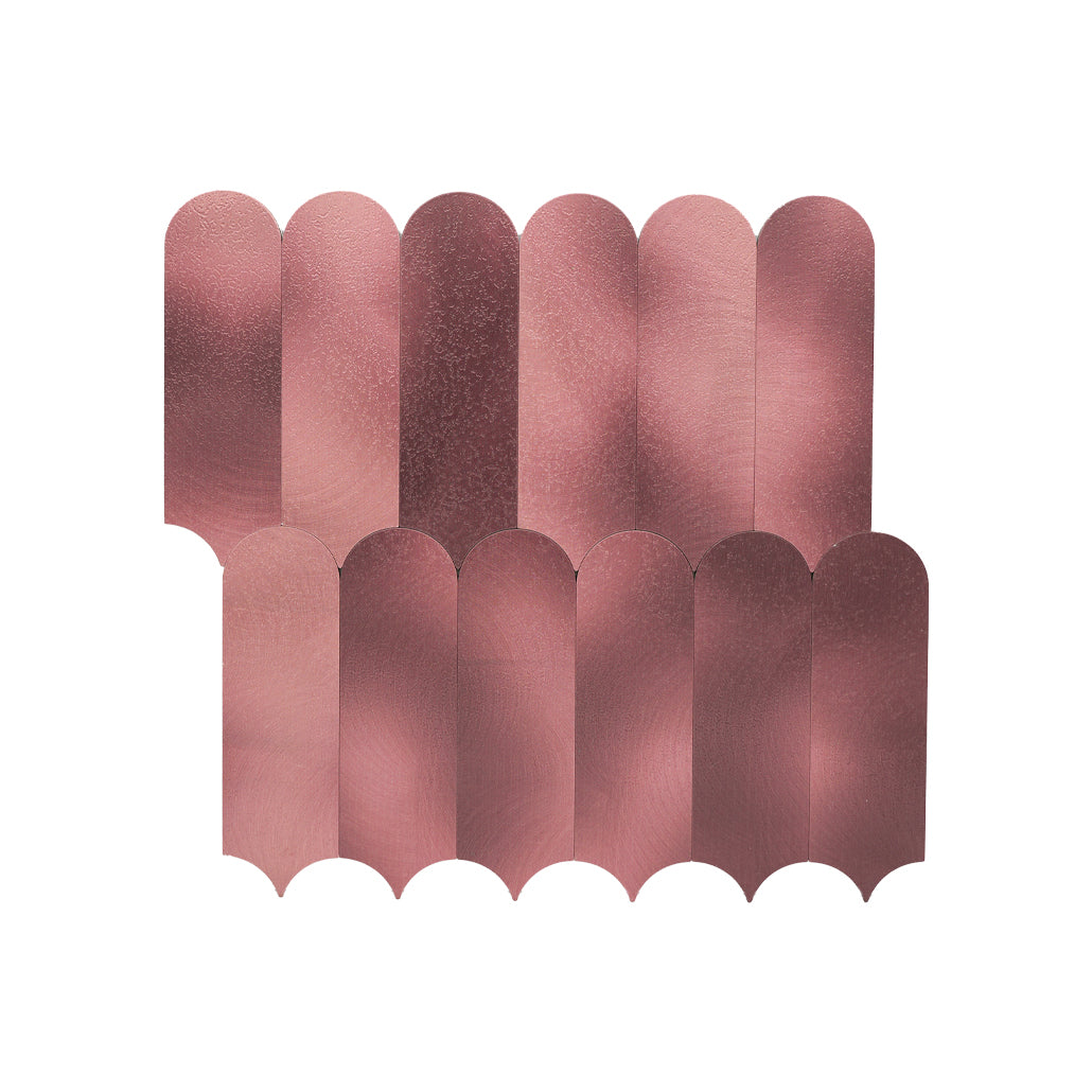 Arch Pink Peel & Stick Splashback | 28.8×29.8 cm | Self-Adhesive Mosaic Tile