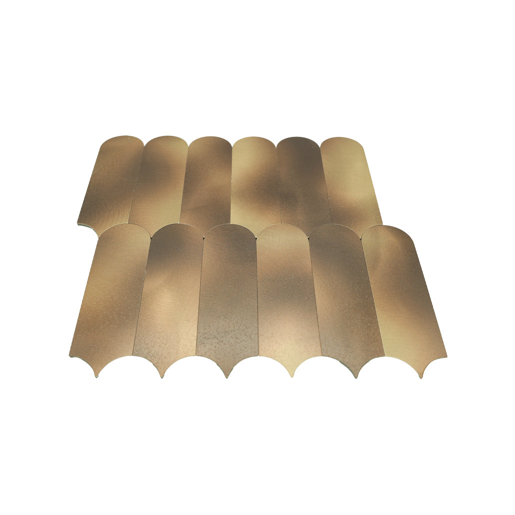 Arch Gold Peel & Stick Splashback | 28.8×29.8 cm | Self-Adhesive Mosaic Tile