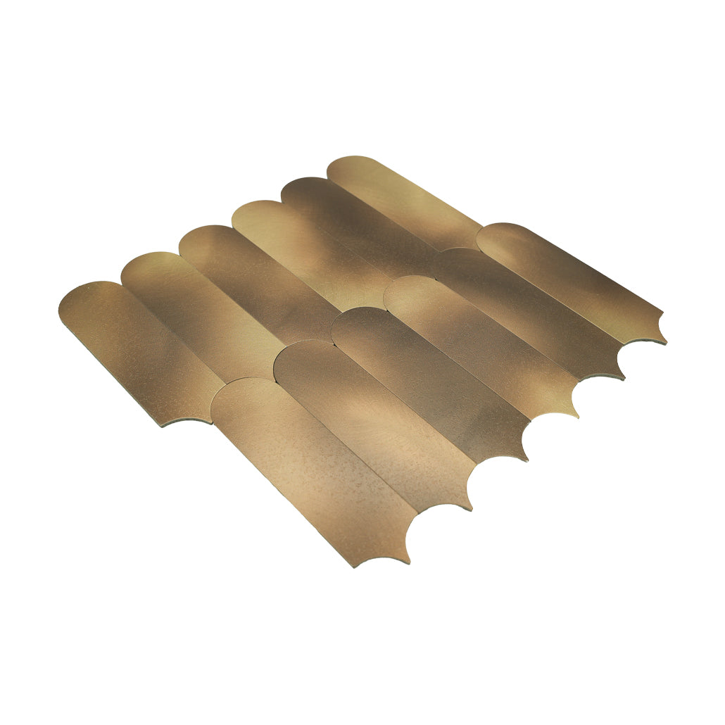 Arch Gold Peel & Stick Splashback | 28.8×29.8 cm | Self-Adhesive Mosaic Tile