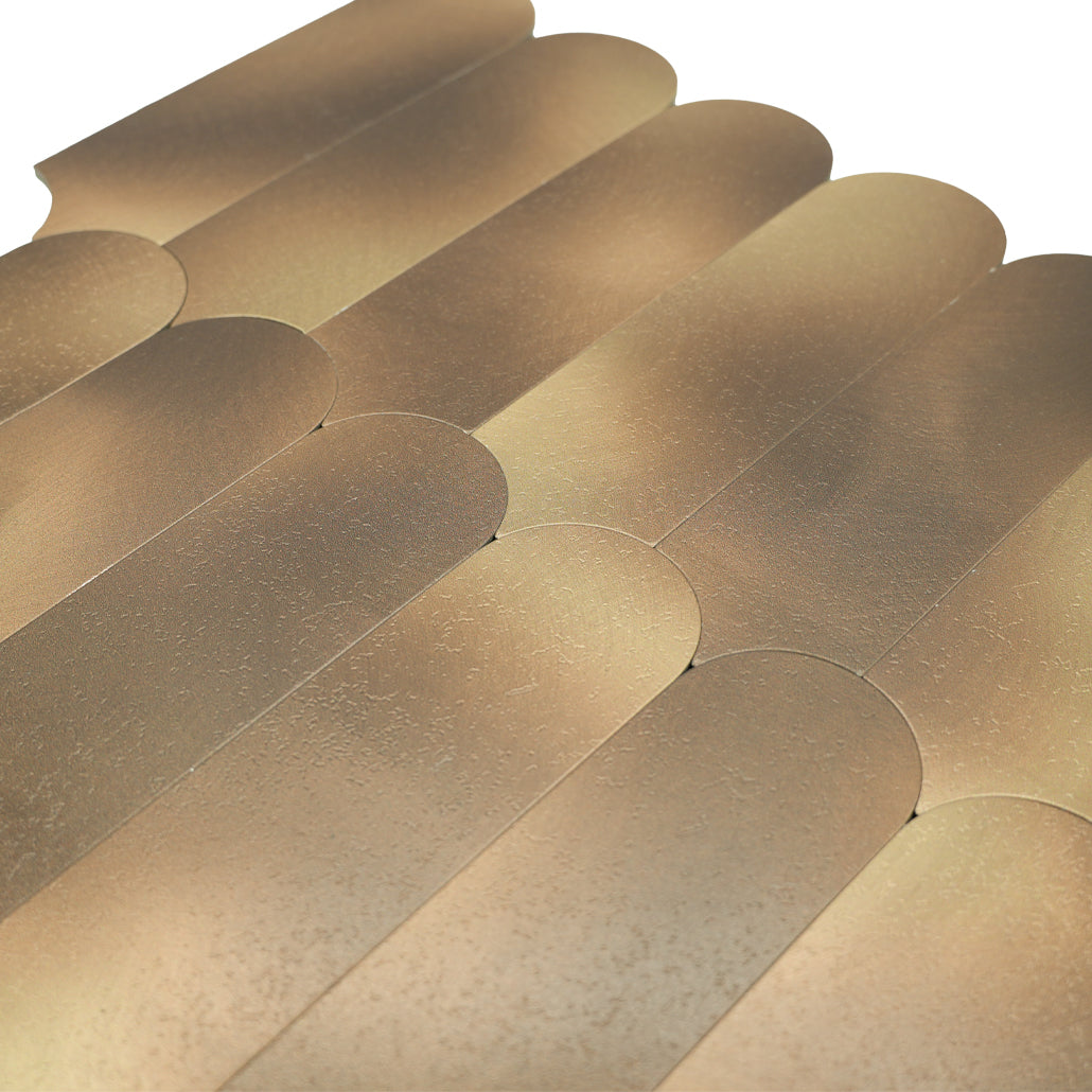 Arch Gold Peel & Stick Splashback | 28.8×29.8 cm | Self-Adhesive Mosaic Tile