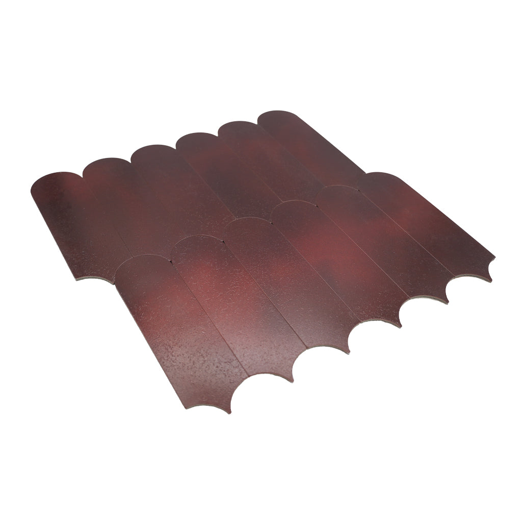 Arch Burgundy Peel & Stick Splashback | 28.8×29.8 cm | Self-Adhesive Mosaic Tile