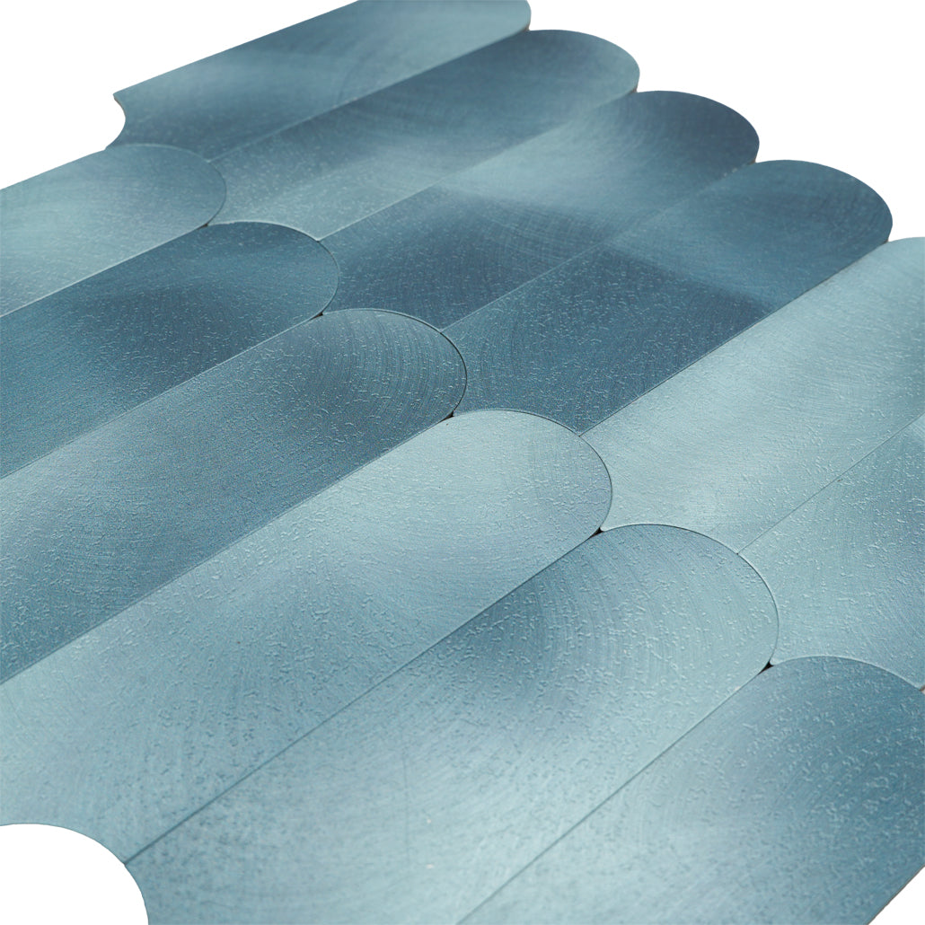 Arch Blue Peel & Stick Splashback | 28.8×29.8 cm | Self-Adhesive Mosaic Tile