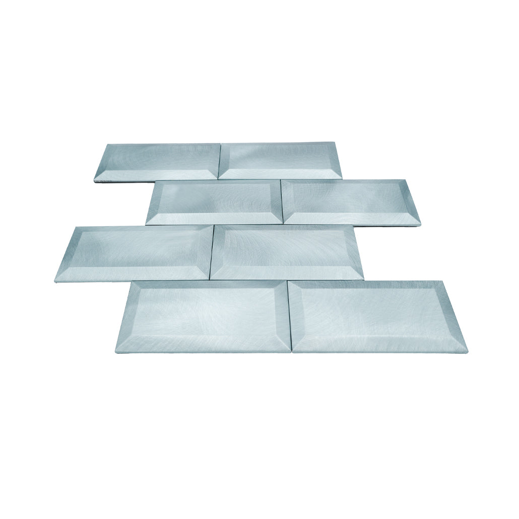 Subway 3D Blue Peel & Stick Splashback | 30.5×30.5 cm | Self-Adhesive Mosaic Tile