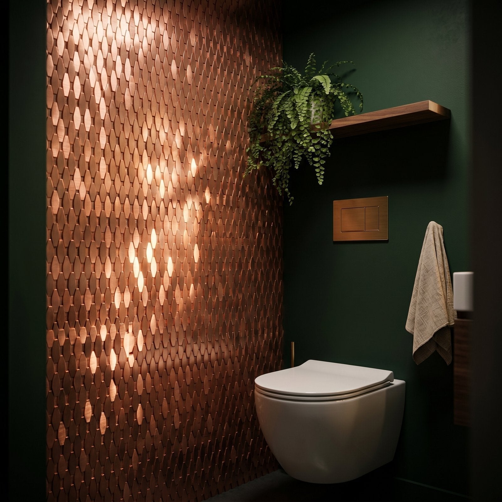 Picket 3D Salmon Peel & Stick Splashback | 31×30 cm | Self-Adhesive Mosaic Tile