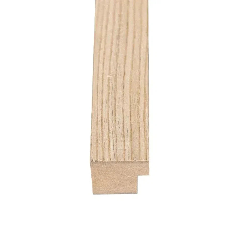 Natural Oak 300 cm End Piece Wooden Wall Panel Finishing Strip Aku Woodpanel UK