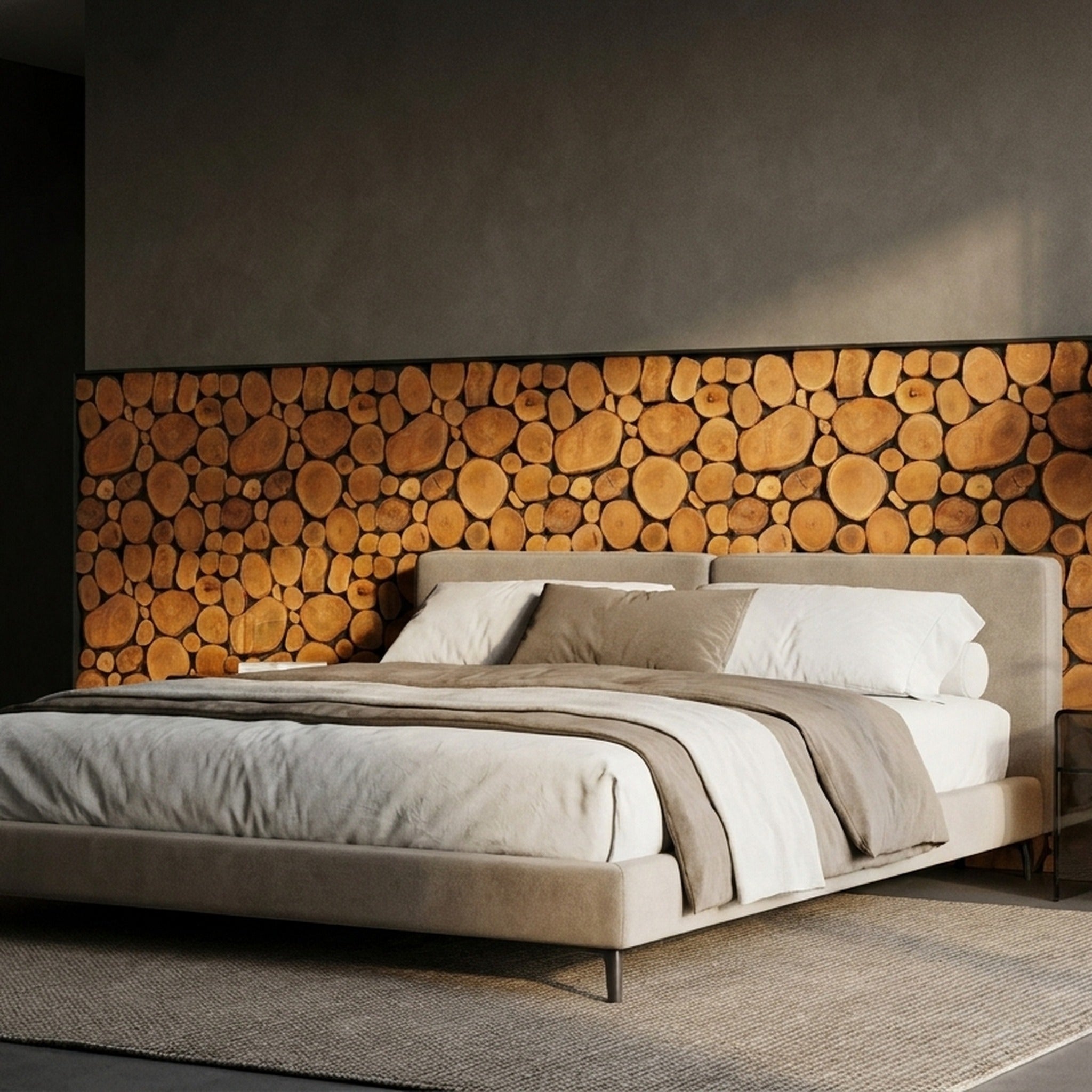 Lychee 3D Wood Wall Panel | 30×30 cm | Real Wood