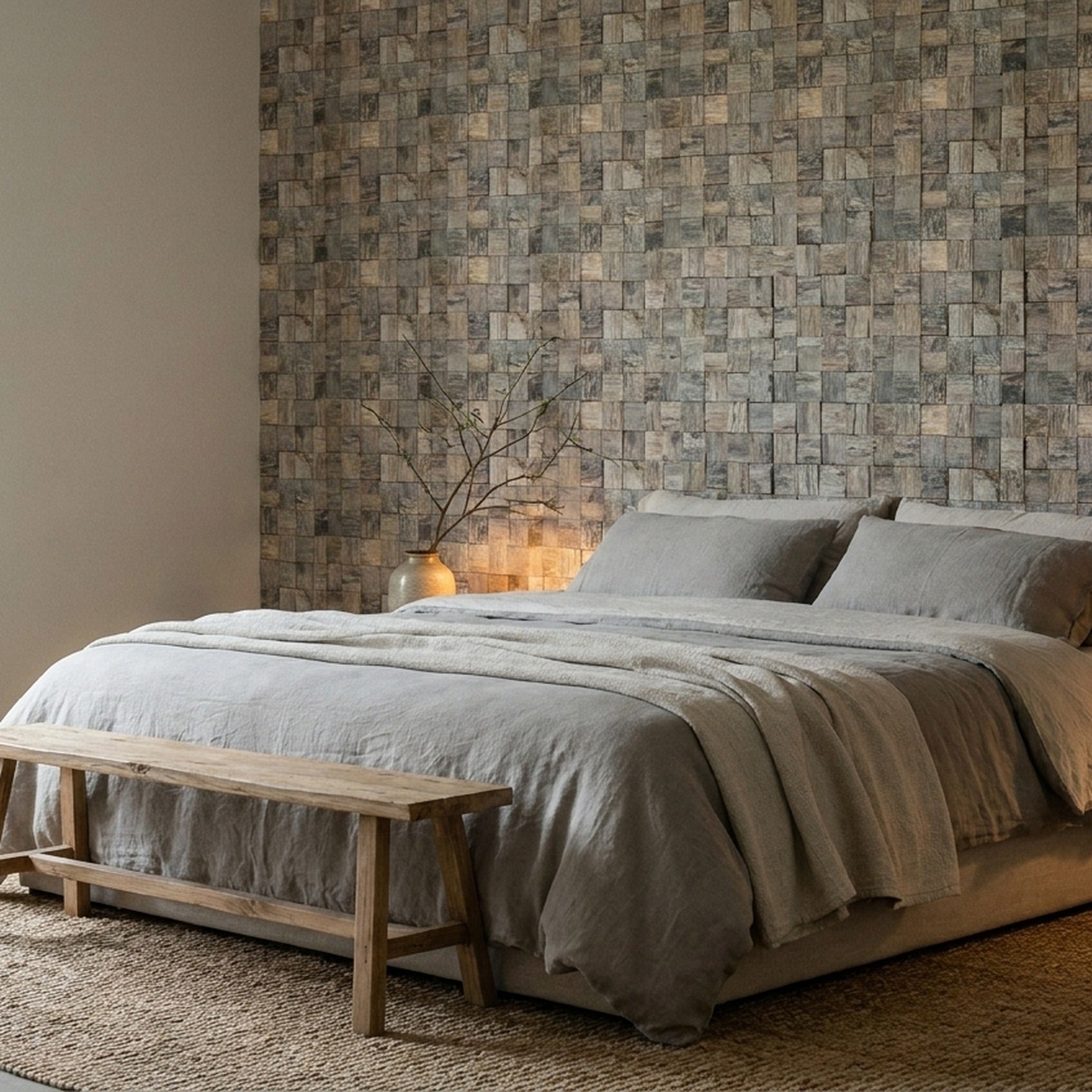 Marine 3D Wood Wall Panel | 30×30 cm | Real Wood