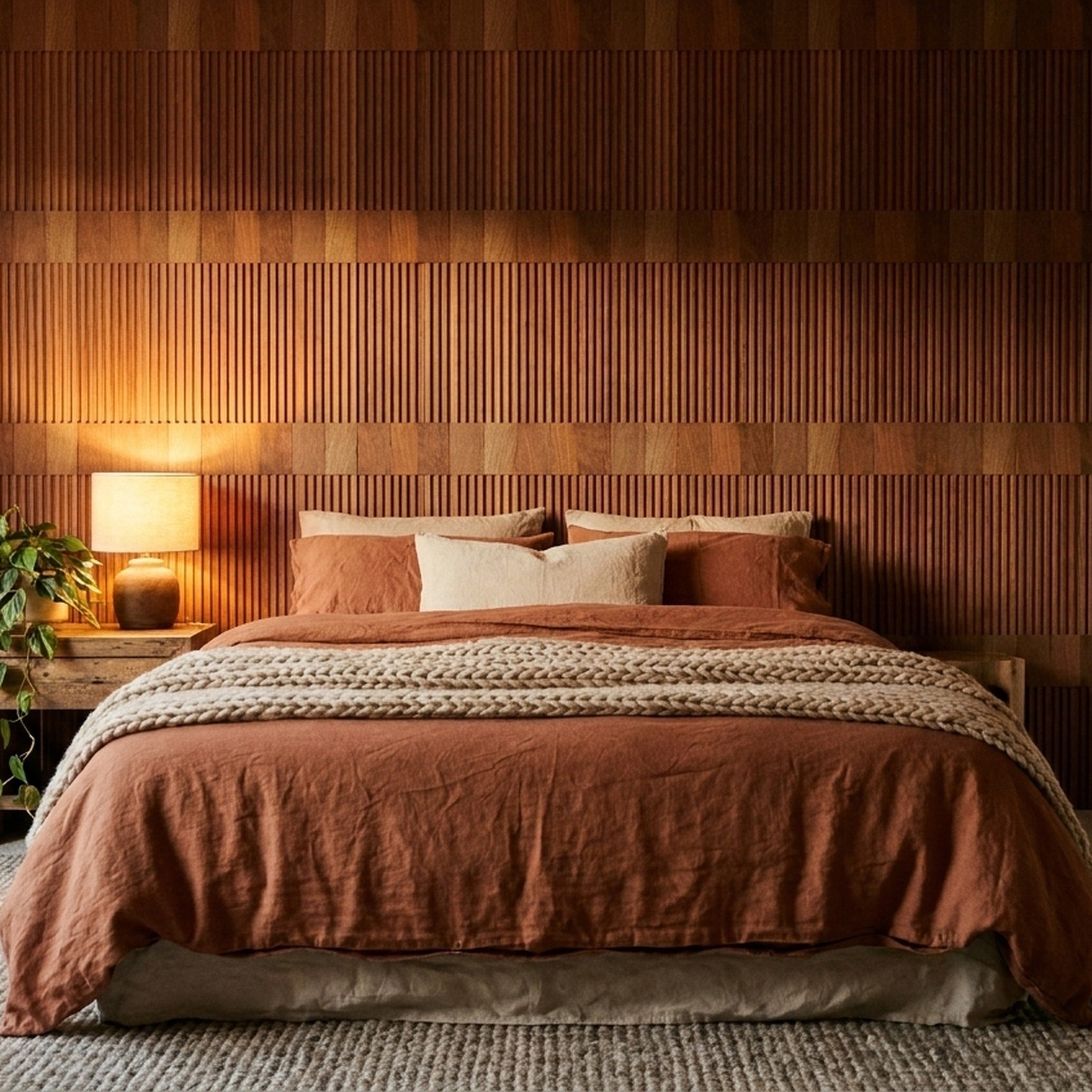 Silk Rosewood 3D Wood Wall Panel | 30×60 cm | Real Wood