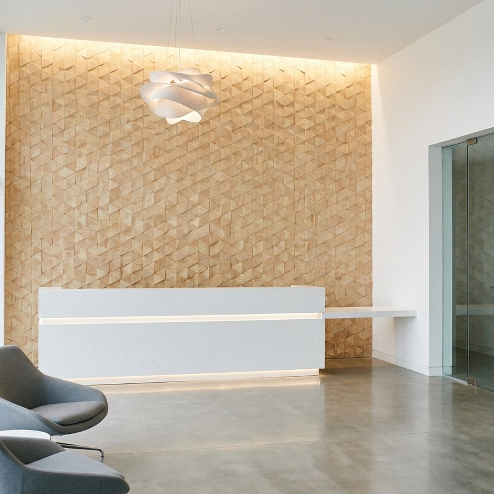 Compact Rubber 3D Wood Wall Panel | 28×30 cm | Real Wood