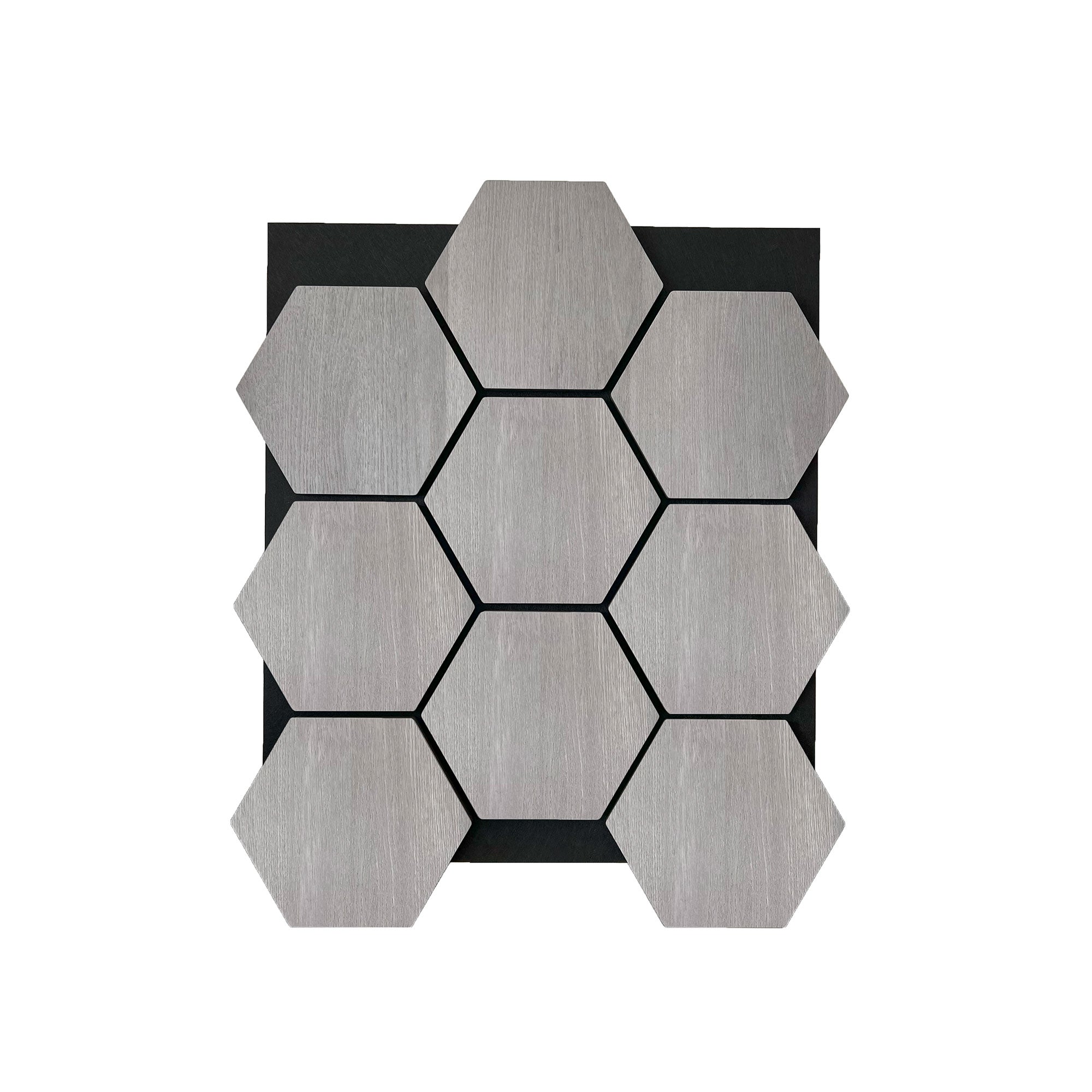 Hexagon Panel Grey Walnut 81 cm | Acoustic | Wall Decor