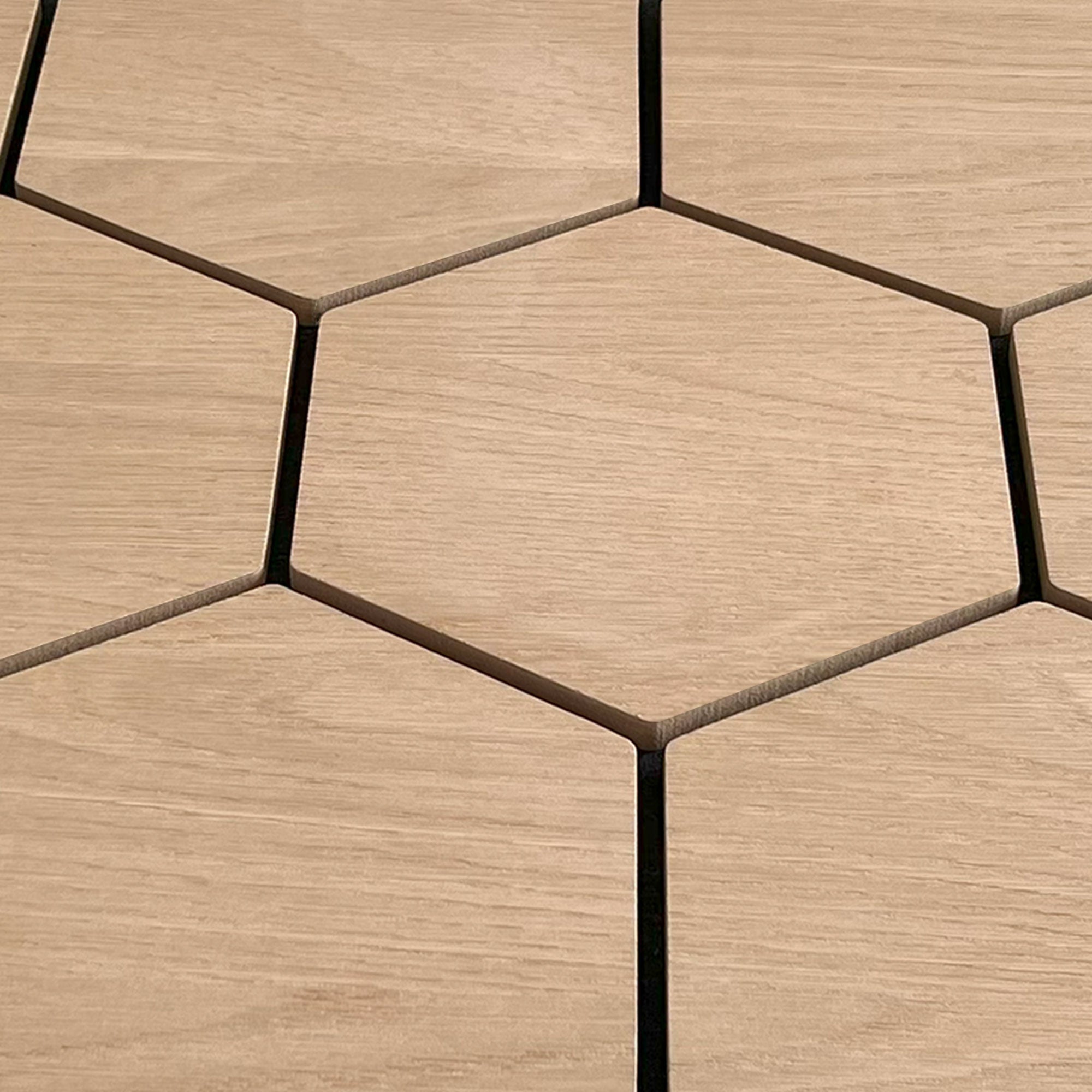 Hexagon Panel Natural Oak 81 cm | Acoustic | Wall Decor