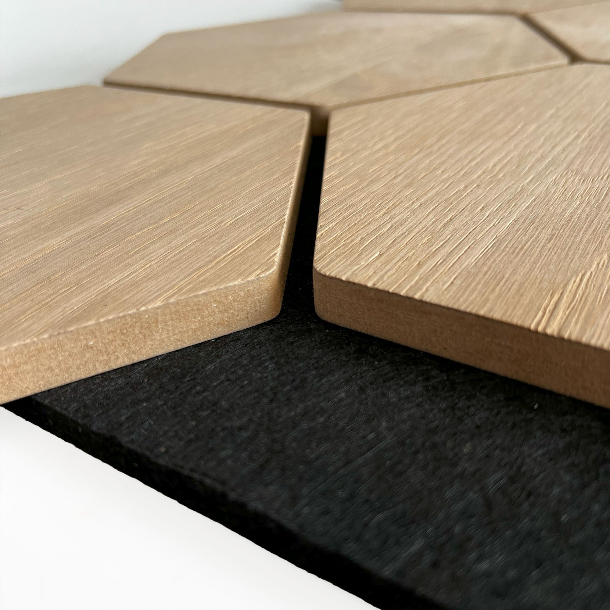 Hexagon Panel Natural Oak 81 cm | Acoustic | Wall Decor