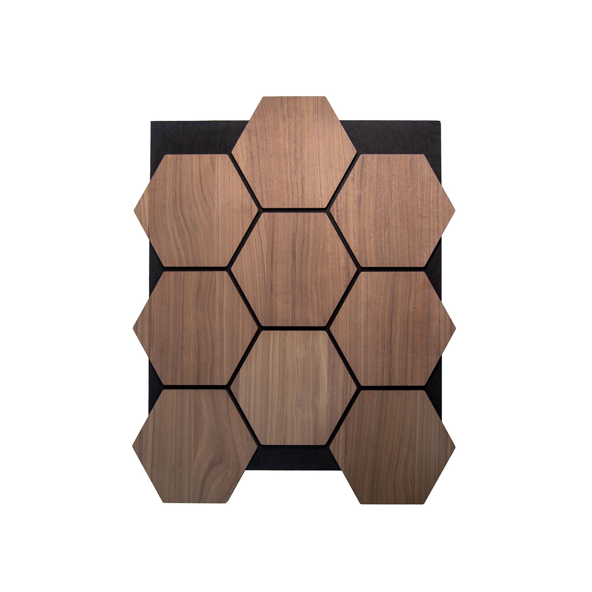 Hexagon Panel Walnut 81 cm | Acoustic | Wall Decor