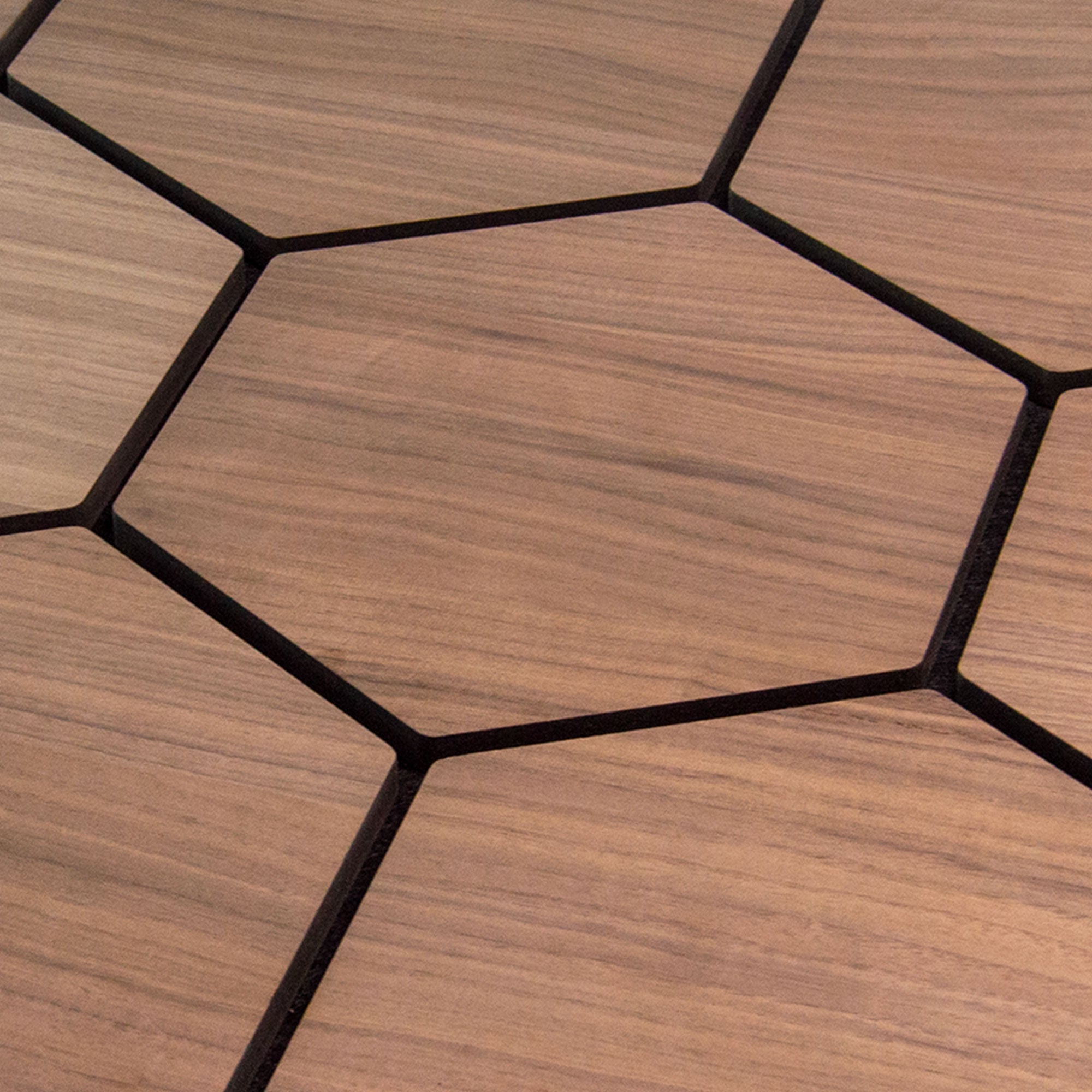 Hexagon Panel Walnut 81 cm | Acoustic | Wall Decor