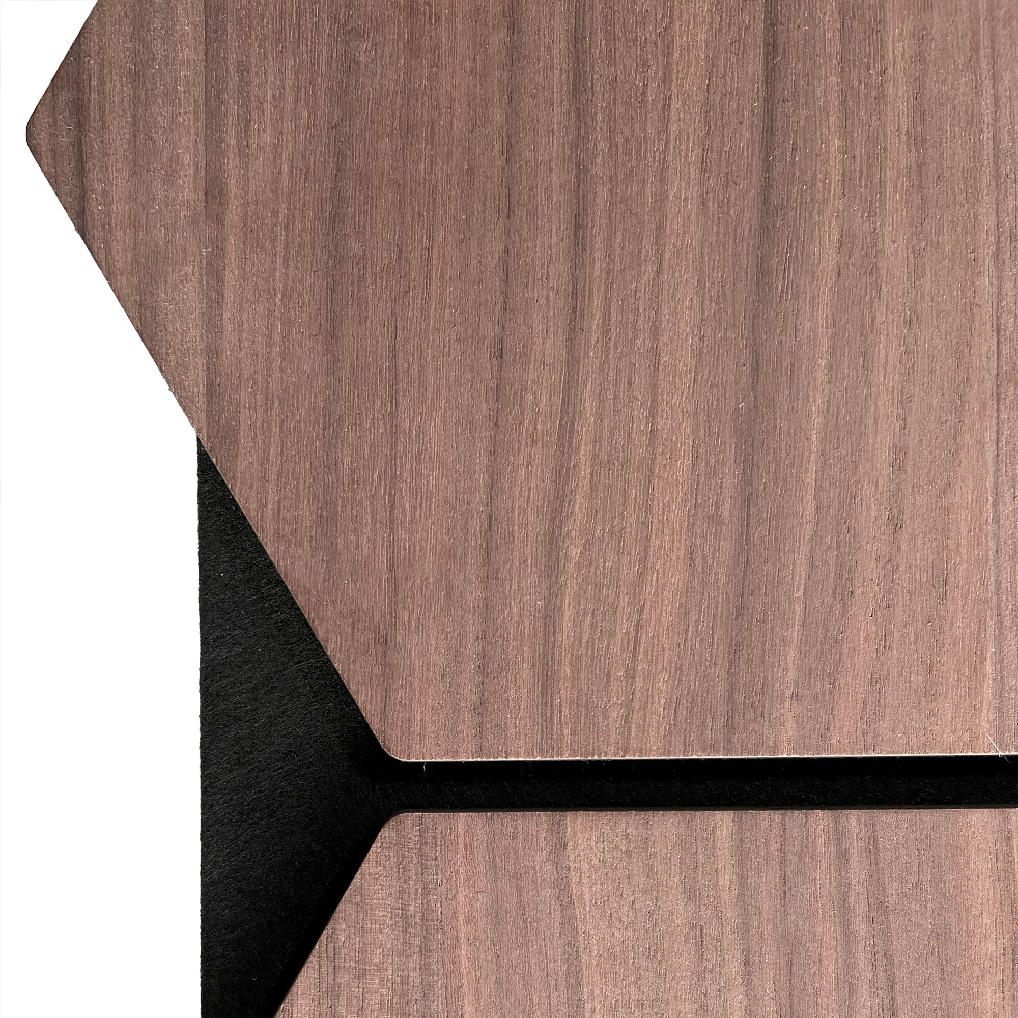 Hexagon Panel Walnut 81 cm | Acoustic | Wall Decor