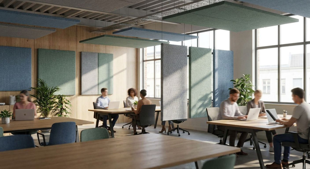 Acoustic panels for co-working spaces