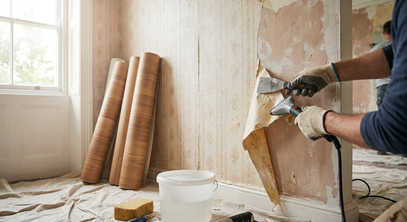 How to remove old wallpaper before fitting wall panels
