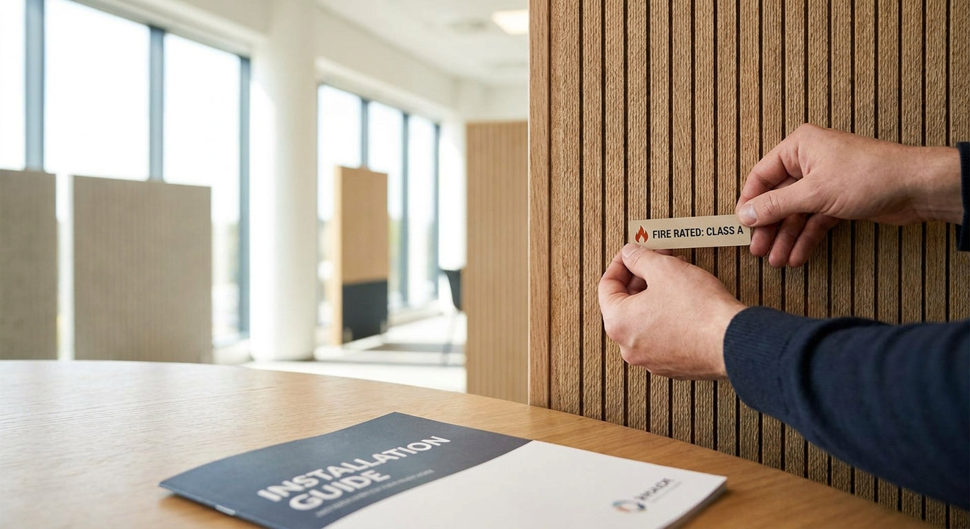 How to check fire ratings for acoustic wood panels