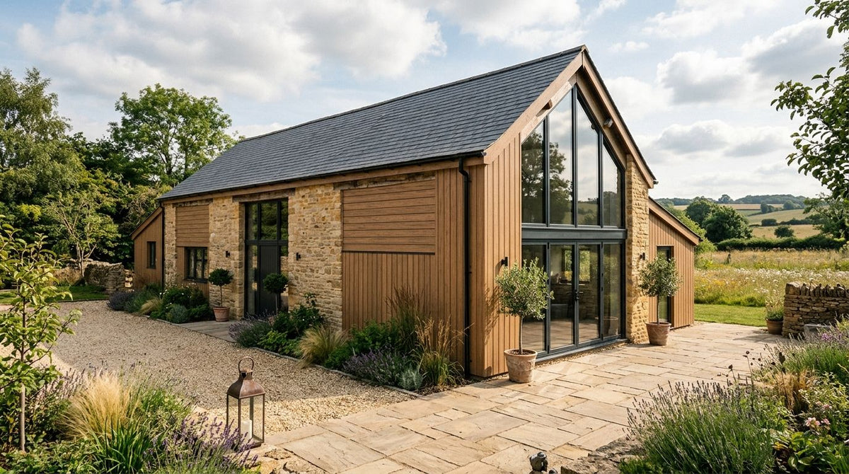Composite cladding for barn conversions