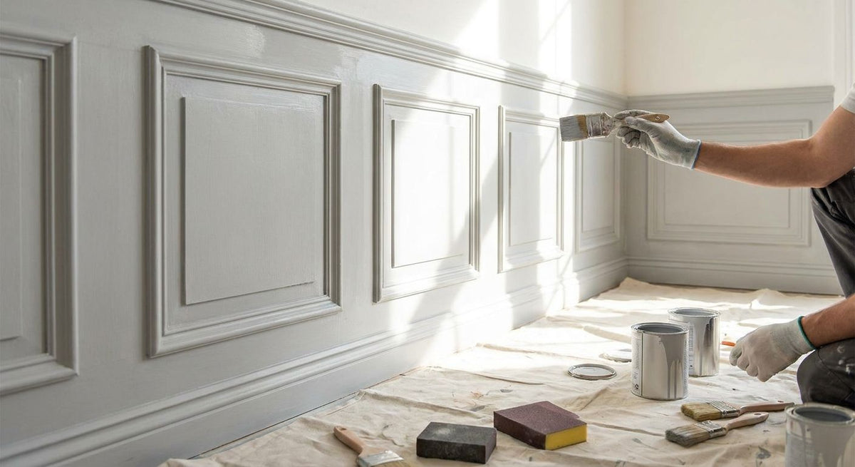 How to paint wooden wall panels