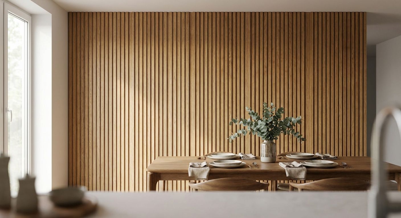Wooden panels for dining rooms