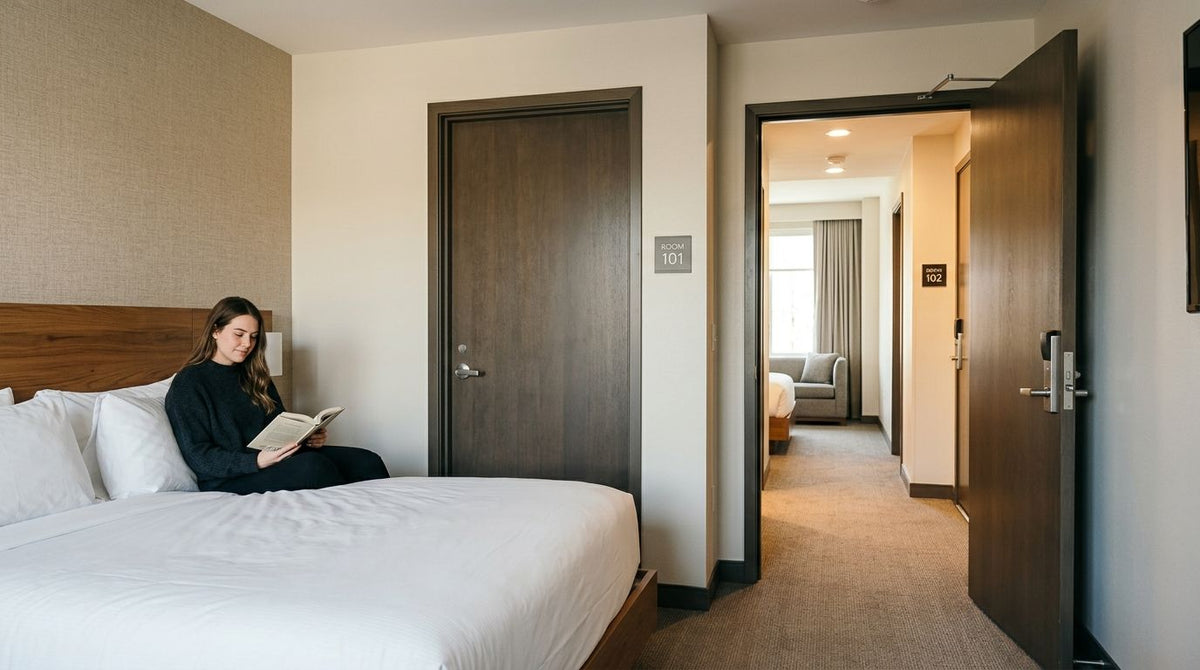 How to reduce noise transfer between adjoining hotel rooms