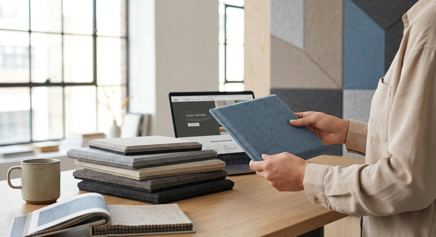 How to order acoustic wall panel samples before buying